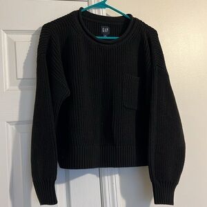 GAP Black Cotton Sweater